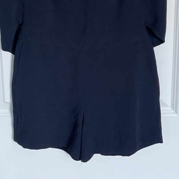 Club Monaco Lyndsey Navy Open Back Romper with Snaps - 35681 - Picture 4 of 12